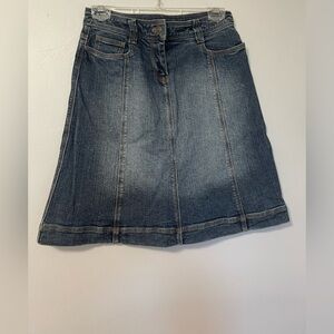 Woman’s denim skirt